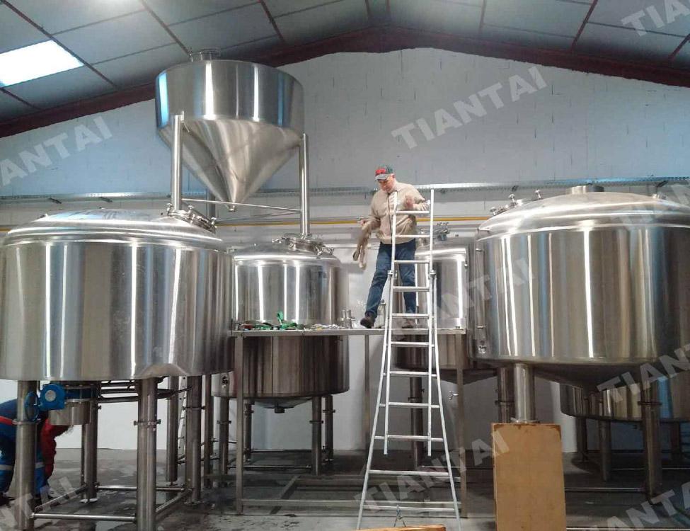French 2000L three vessel beer brewery equipment